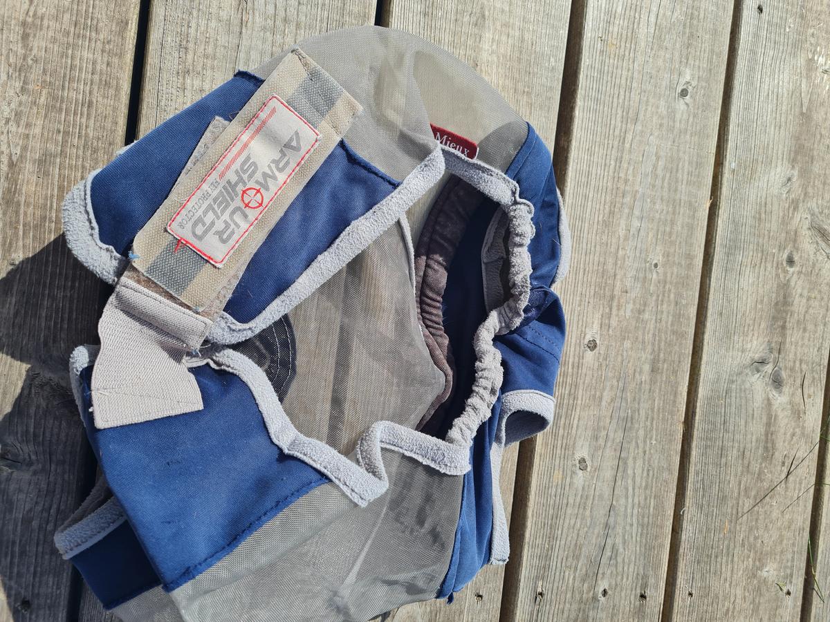 bonnet anti-mouches sans oreille marque Lemieux Poney Cob