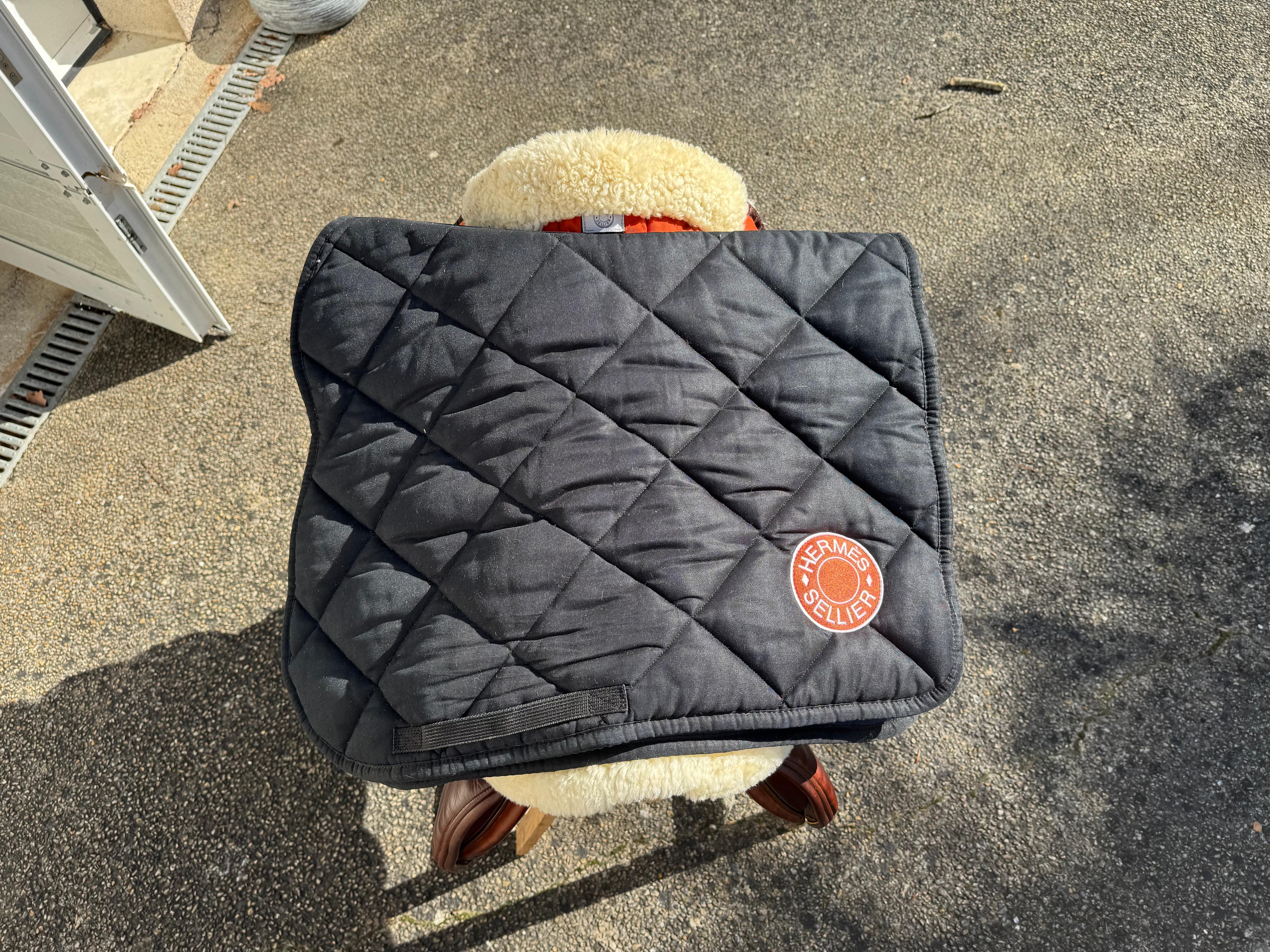 Tapis de selle Hermès noir