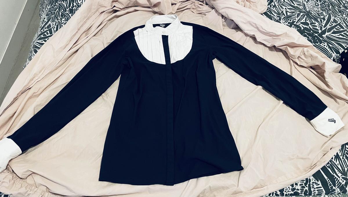 chemise concours femme Gaze S/36 bleu marine