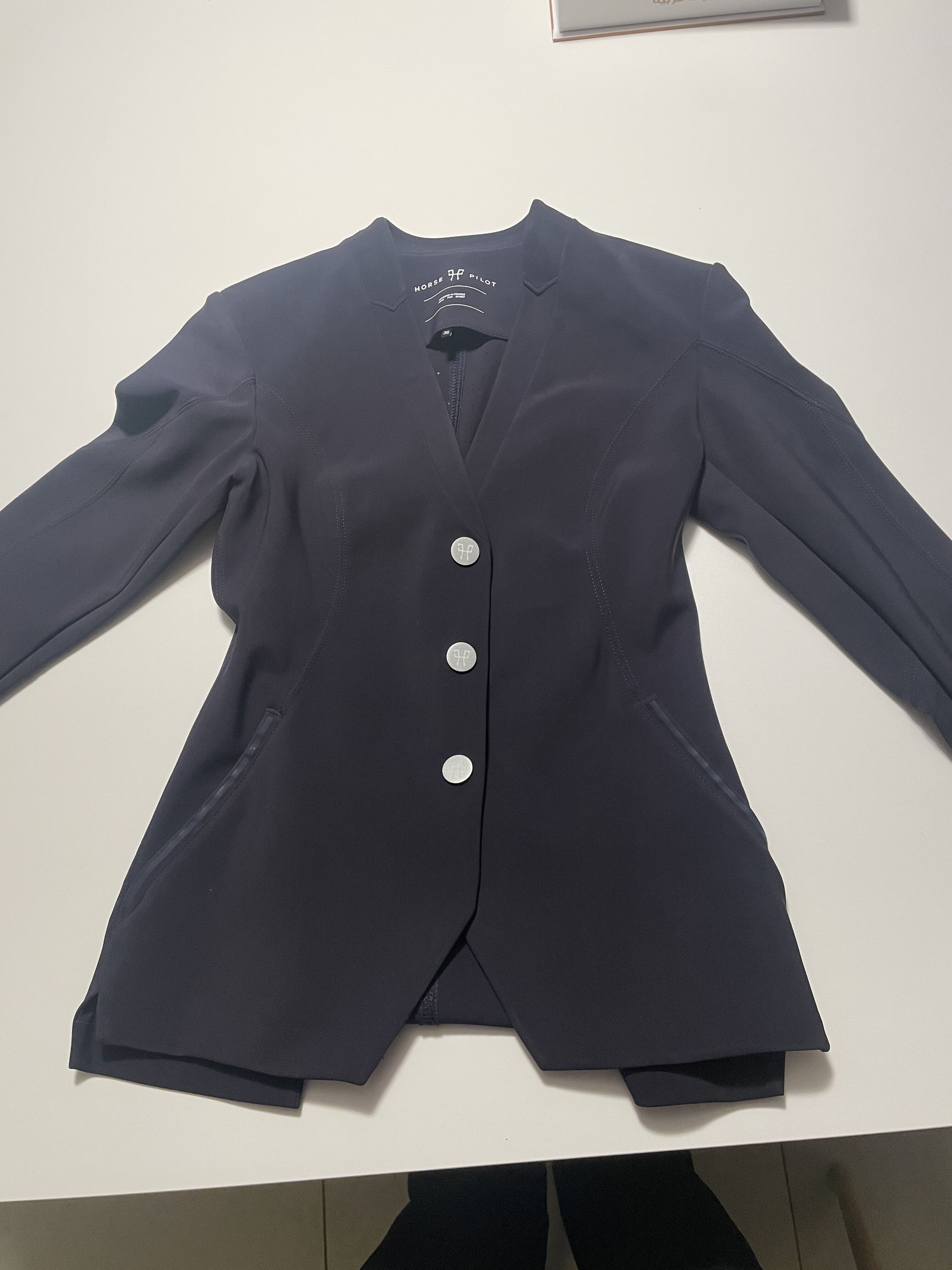 veste de concours horse pilote bleu foncée