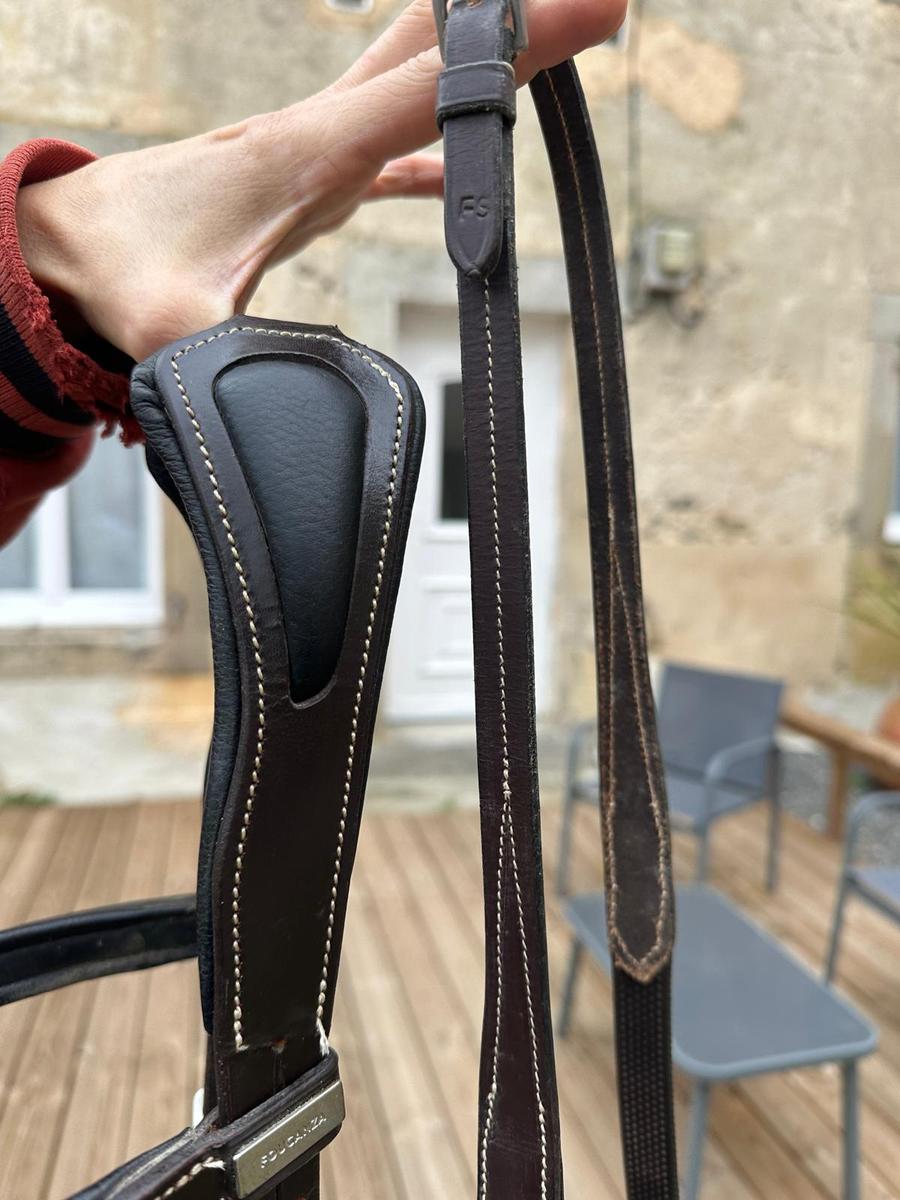 Filet cuir marron foncé taille Full