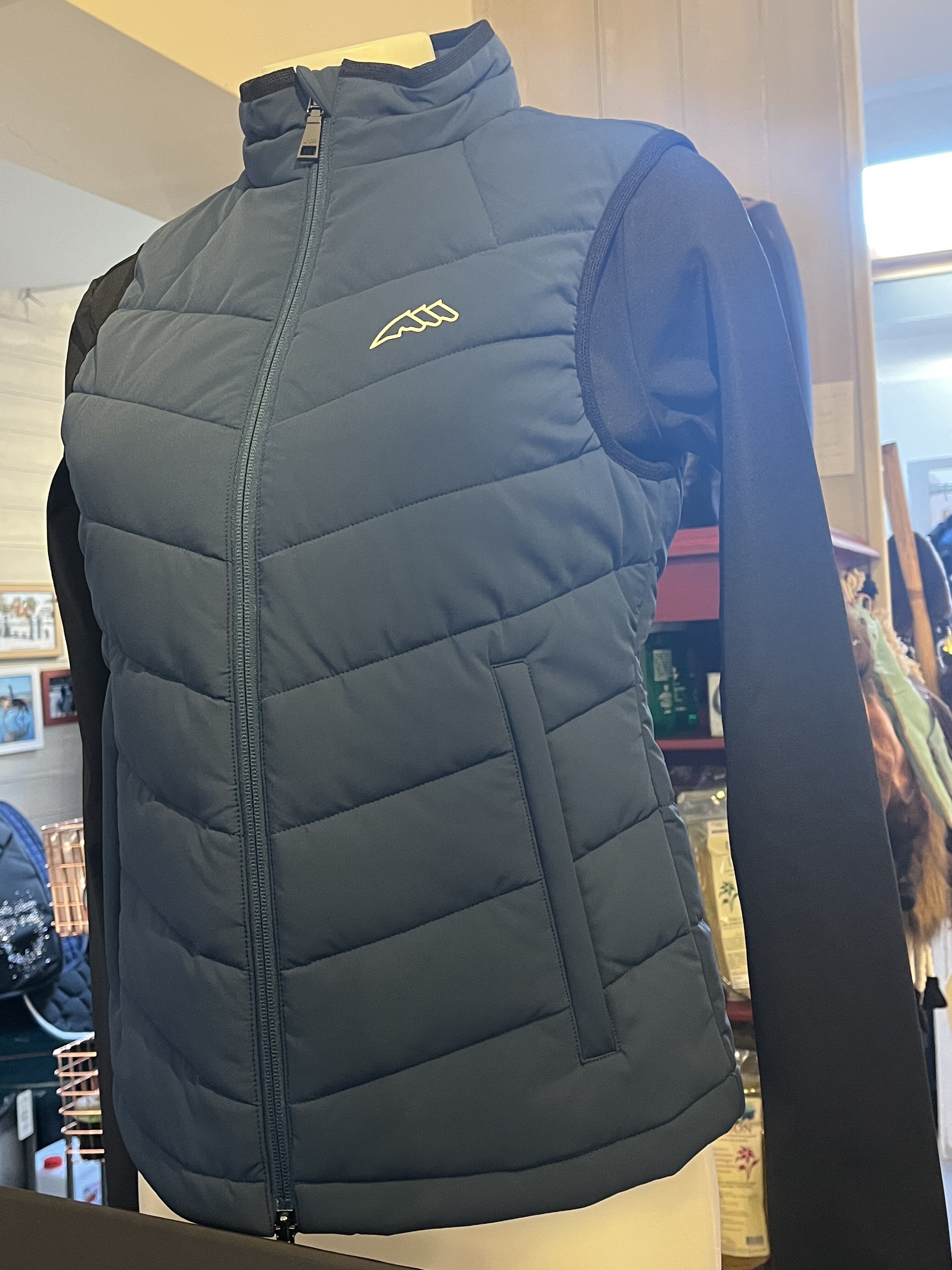 Doudoune sans manches bleue