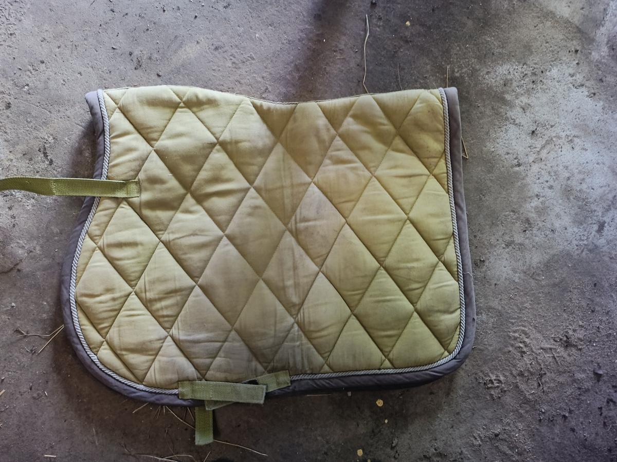 Tapis de selle vert