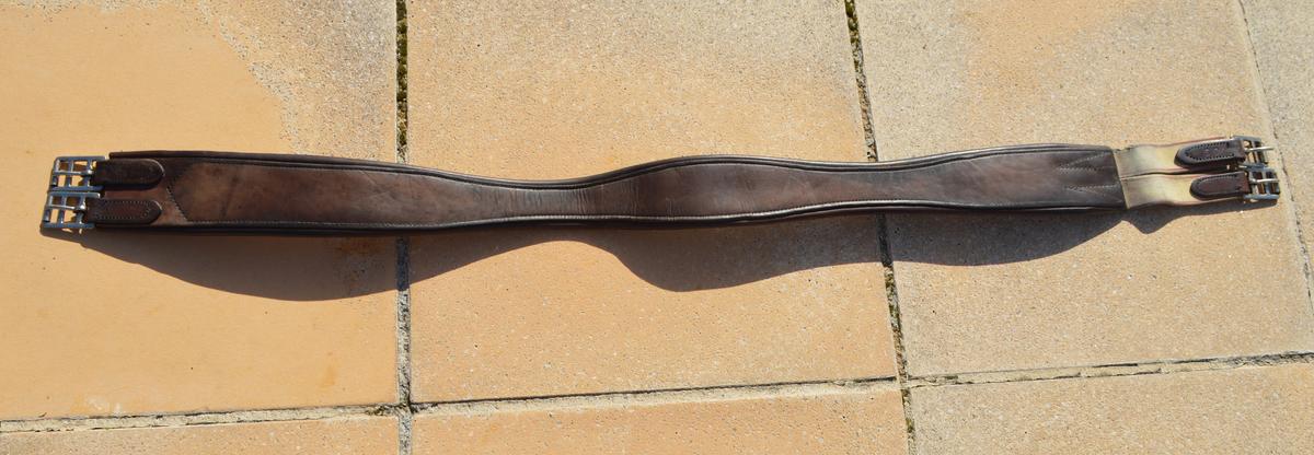 Sangle en cuir avec élastiques 128 cm