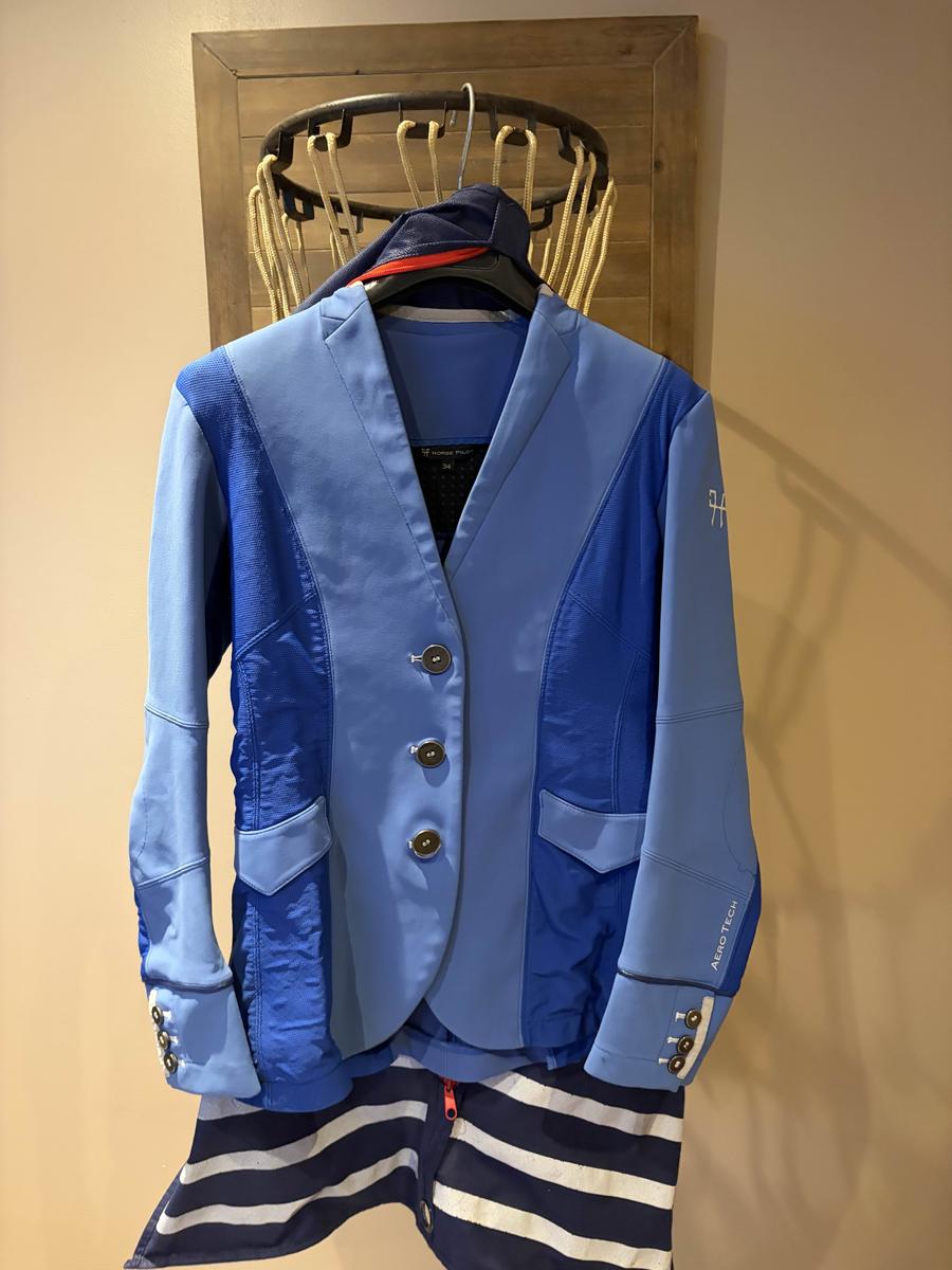 Veste horse pilot bleu