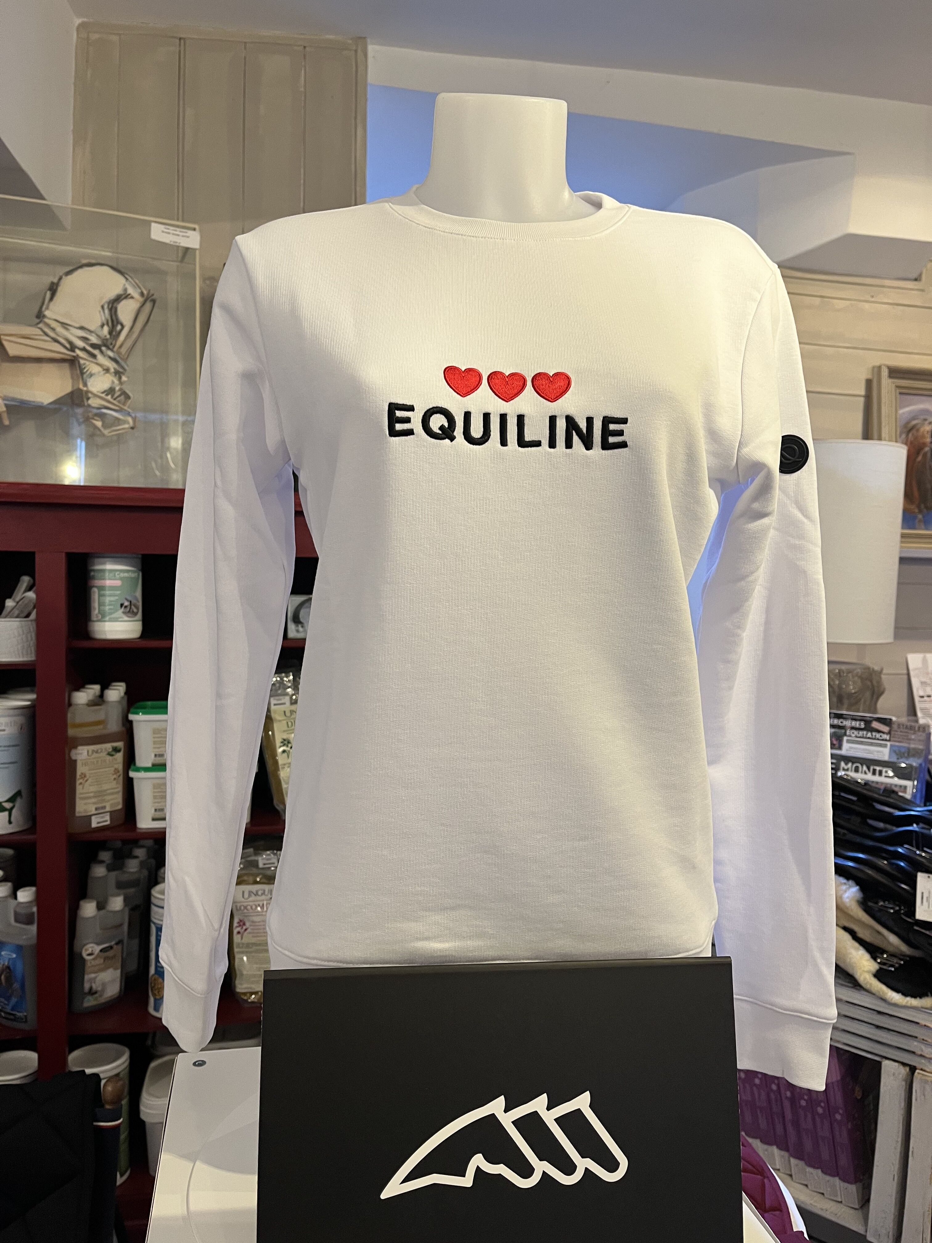 Love sweat blanc - Equiline