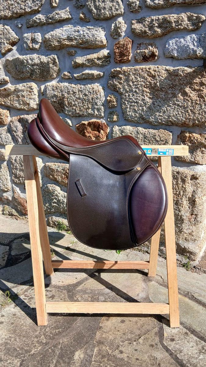 Selle mixte  Éric Thomas 17.5p havane