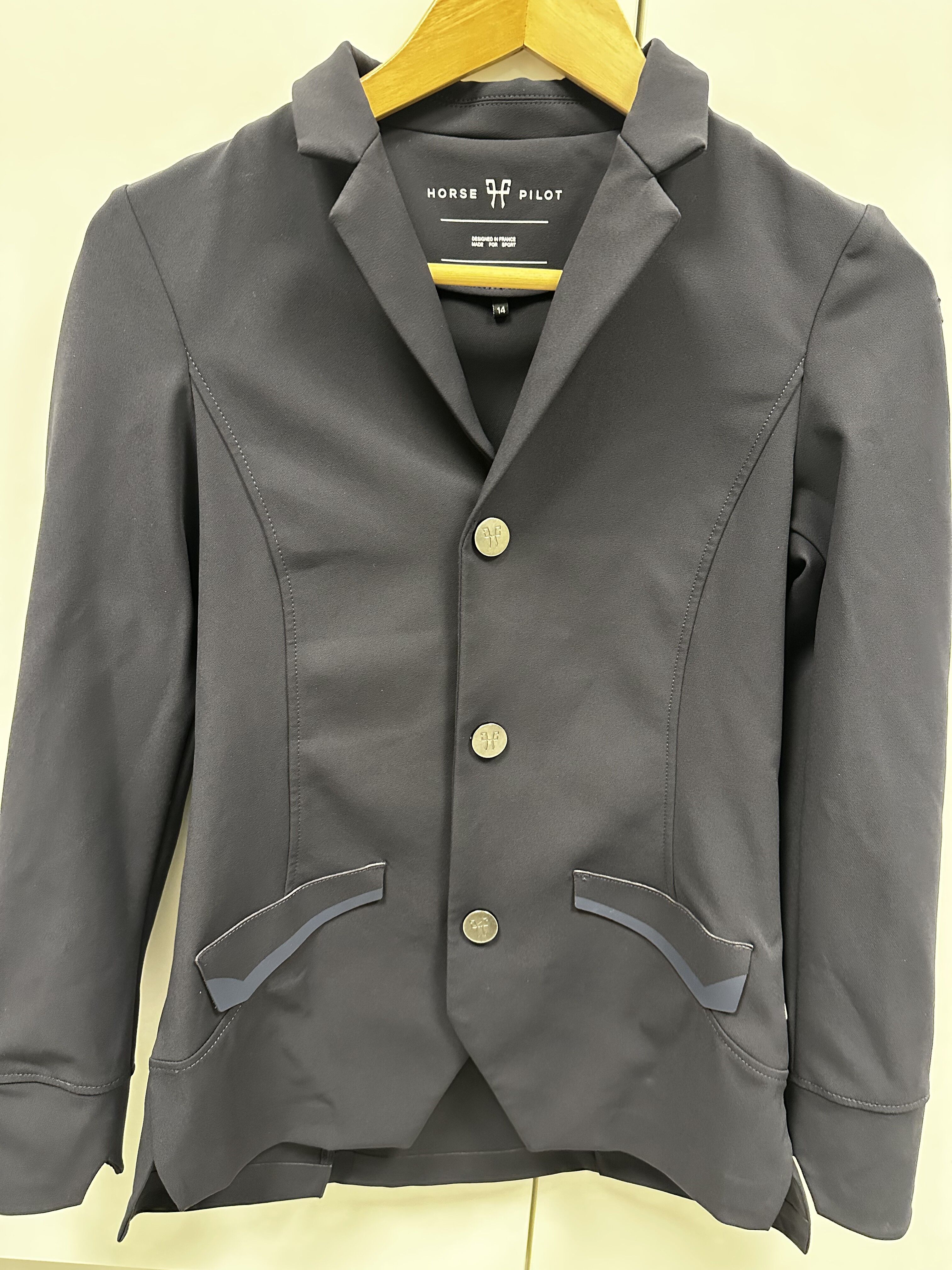 Veste de concours Horse pilot modèle aerotech bleu marine 14 ans
