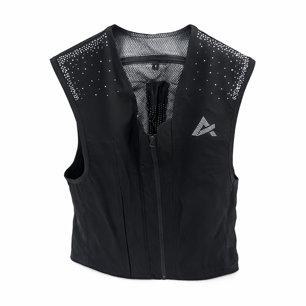 Airbag équitation Crystal Swarovski Axion Equestrian, neuf avec étiquette, taille S