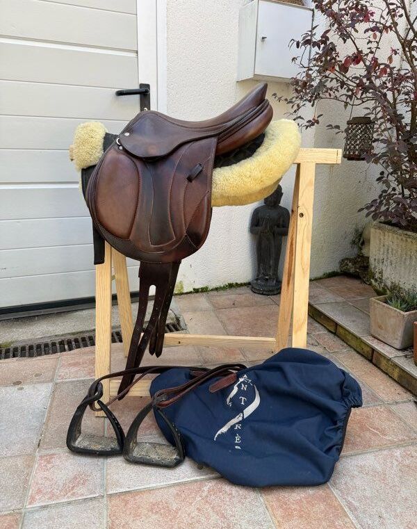 Selle de CSO Altaïr by Antarès marron - 15,5" Mono-quartier XS équipée (2021)