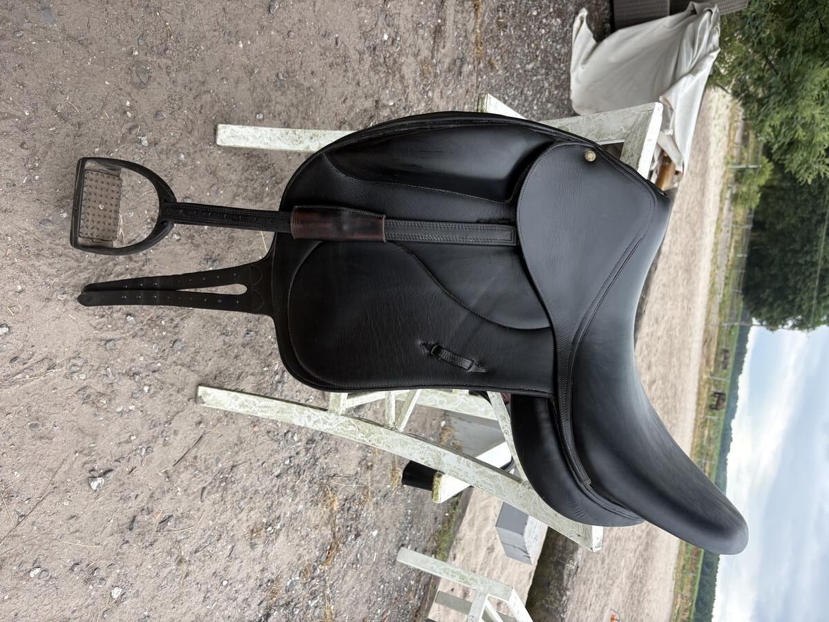 Selle dressage noir
