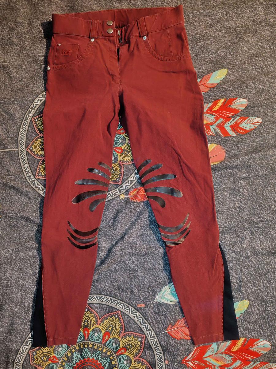 pantalon bordeaux flags and cup