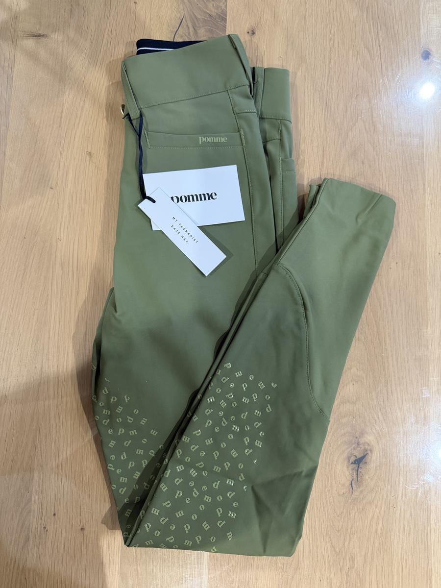 Pantalon POMME XS vert olive 🫒
