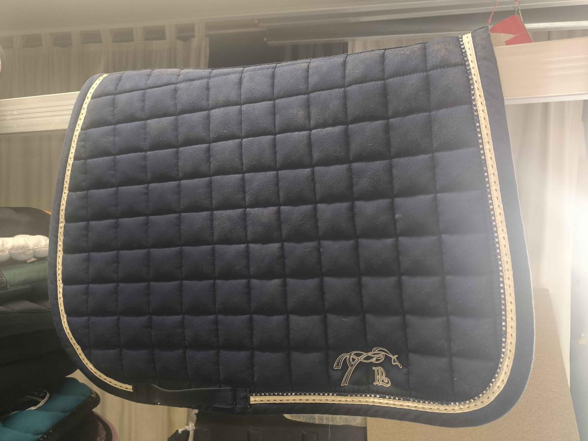 tapis Pénélope bleu a strass