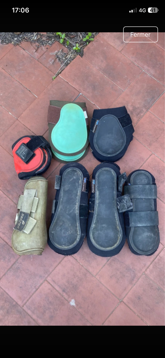 Lot guêtres et protèges boulets