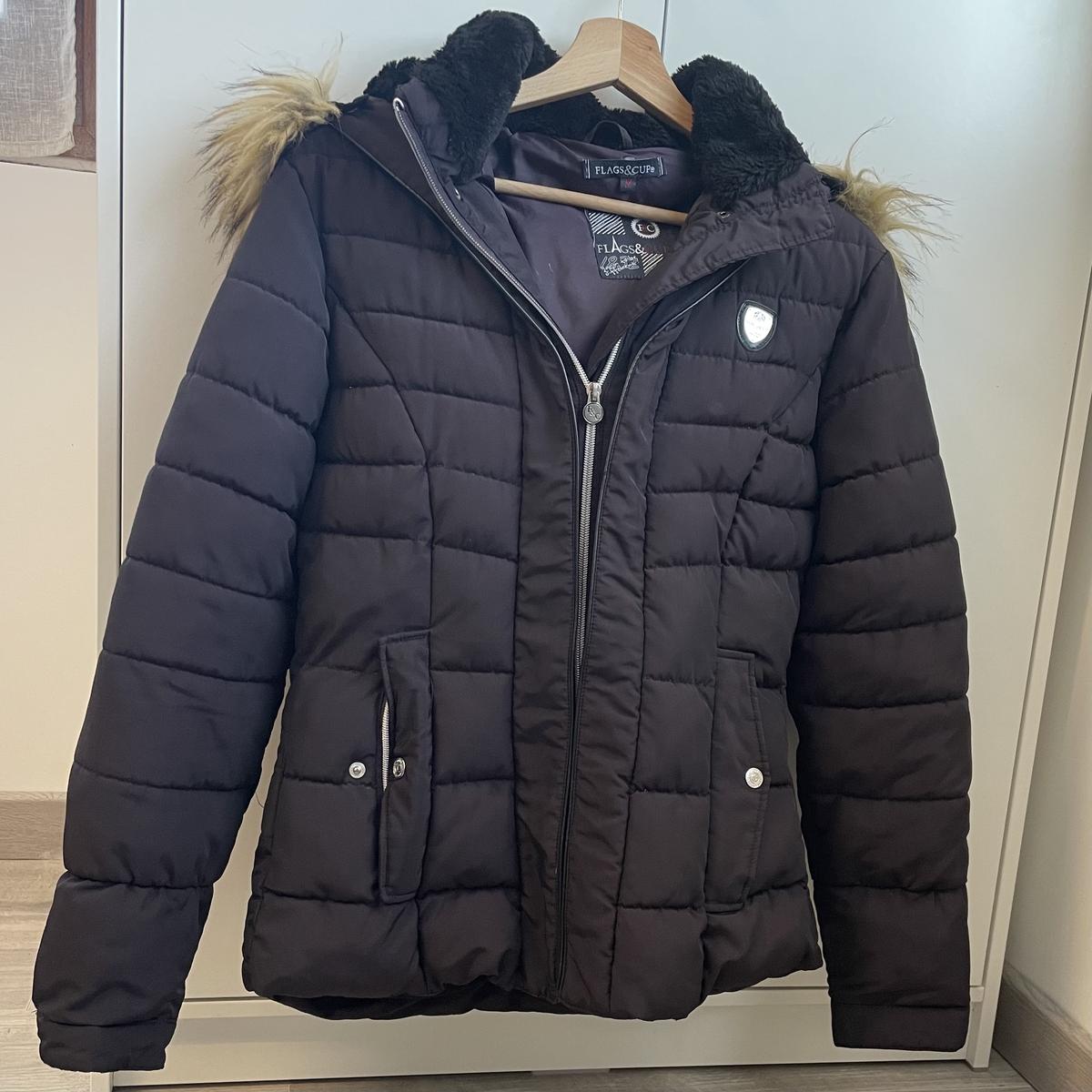 Doudoune Flags&Cup prune