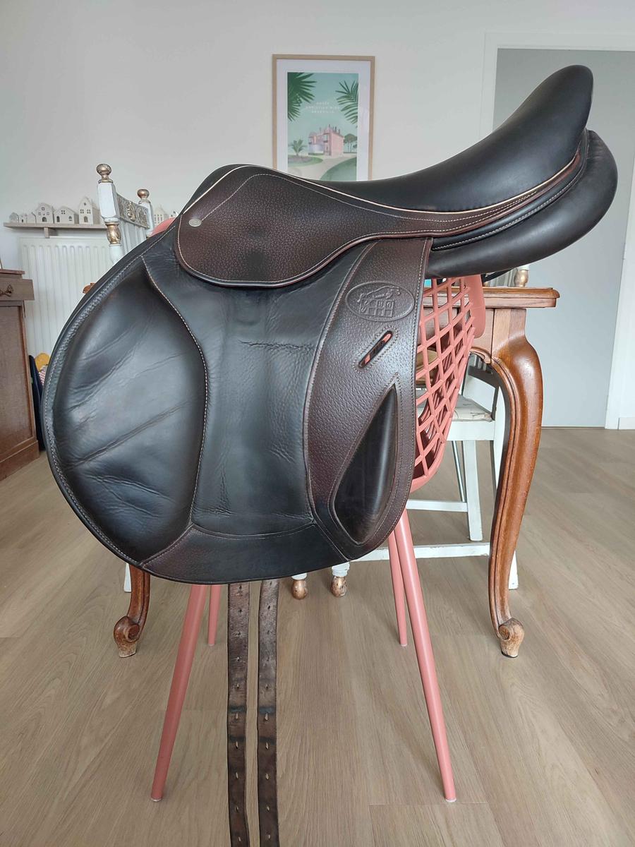 Selle cross mono quartier doublée veau Jump'in