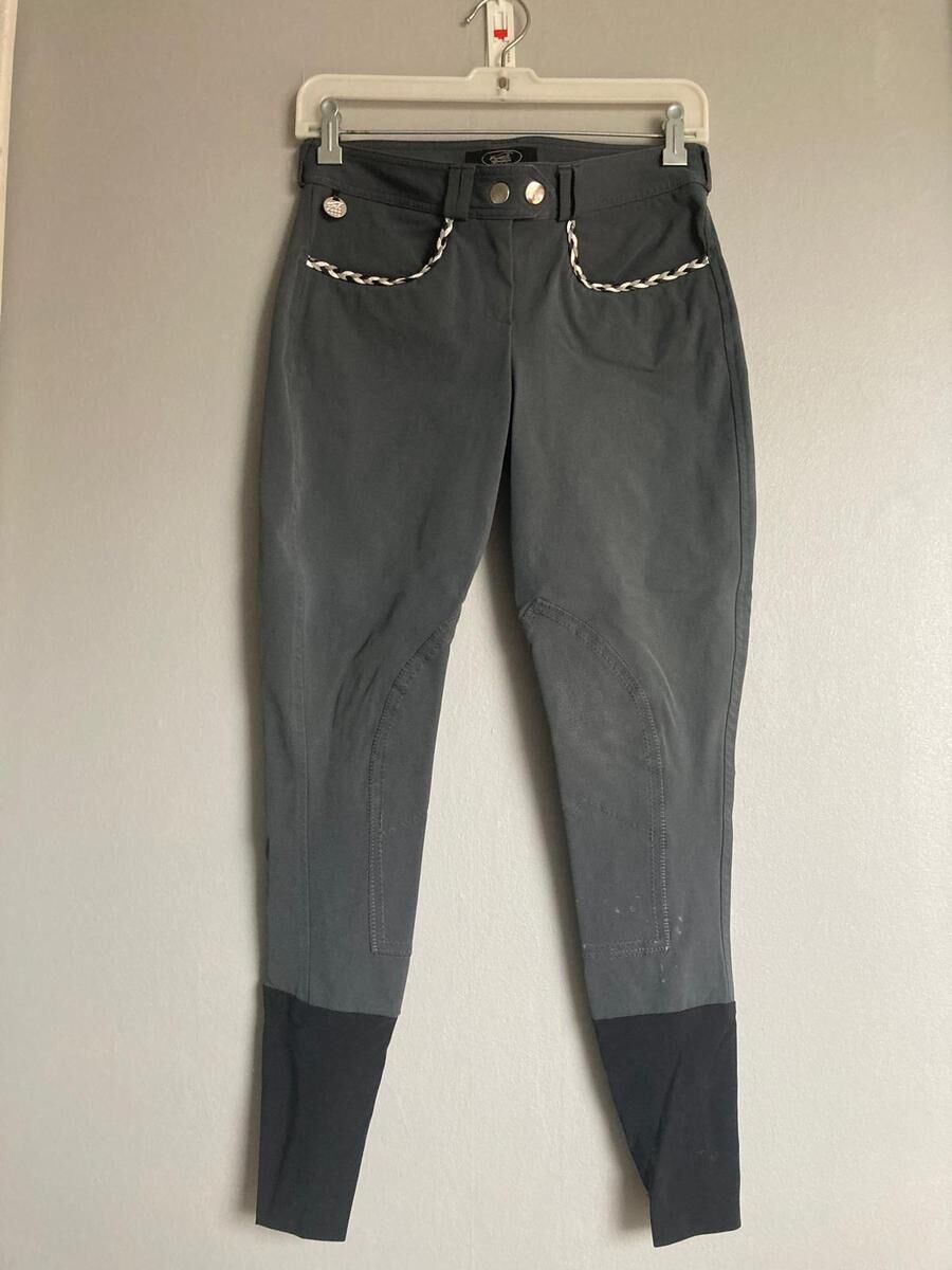 Pantalon d'équitation Hervé Godignon gris – Taille 36 – Coupe élégante