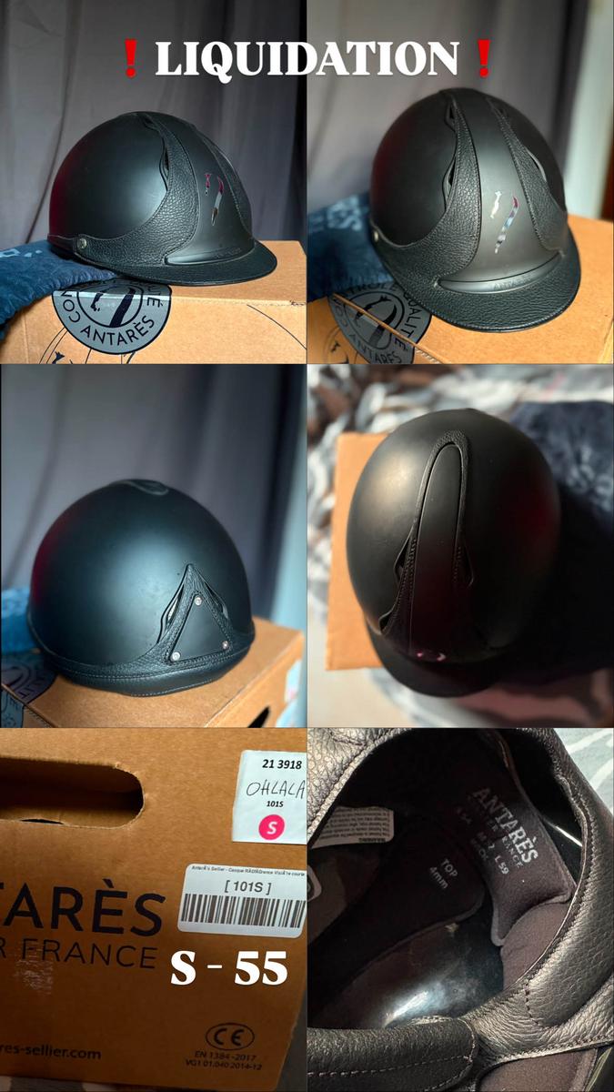 Casque Antares Sellier visière courte 55 - S