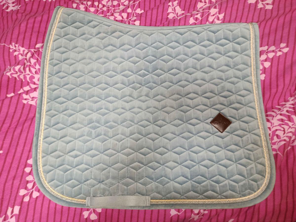 tapis kentucky velvet bleu clair dressage