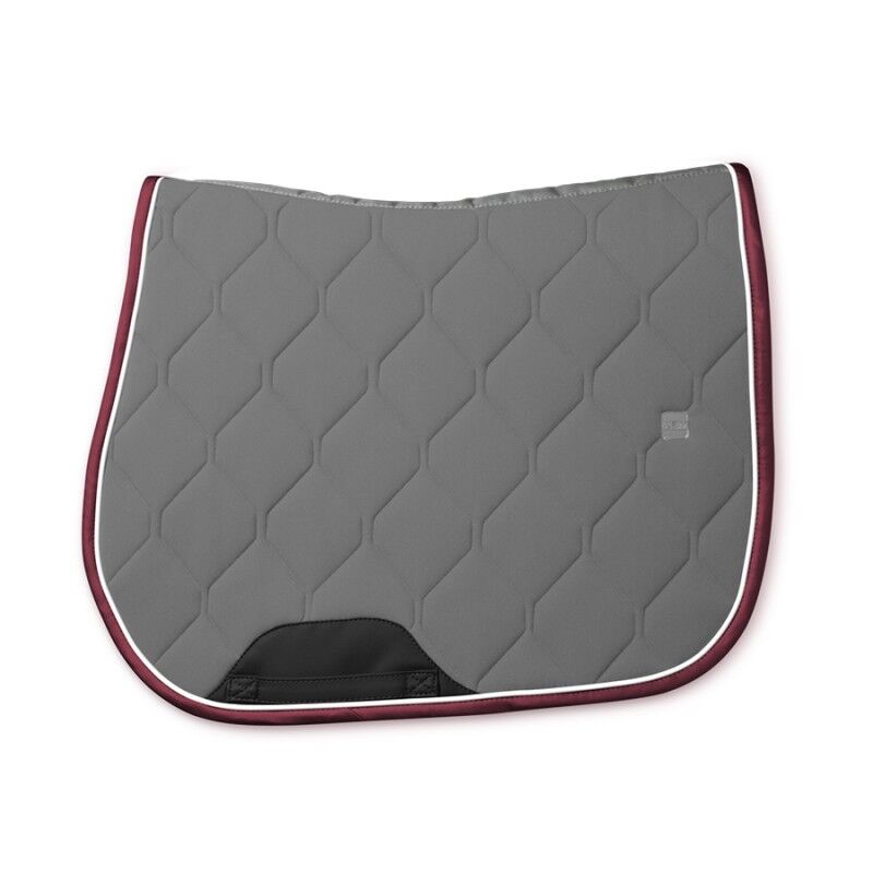 Gem Equitation Tapis de selle classique Obstacle Cheval – Gris blanc bordeaux