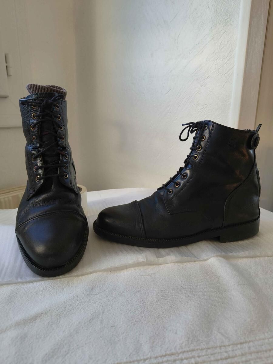 Boots Fouganza en cuir véritable