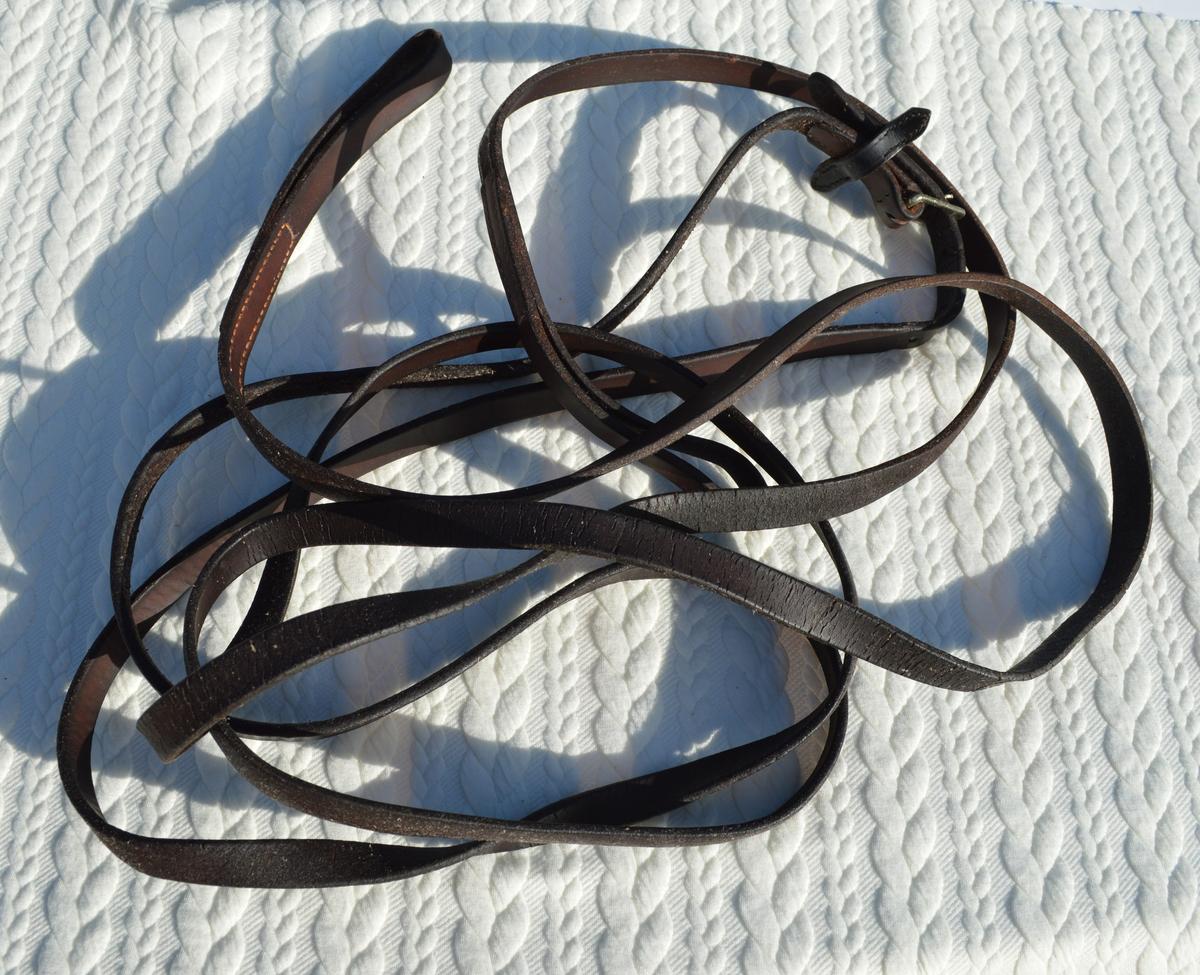 Rênes allemandes (coulissantes) en cuir