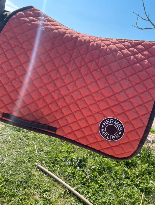 Tapis Hermès sellier orange