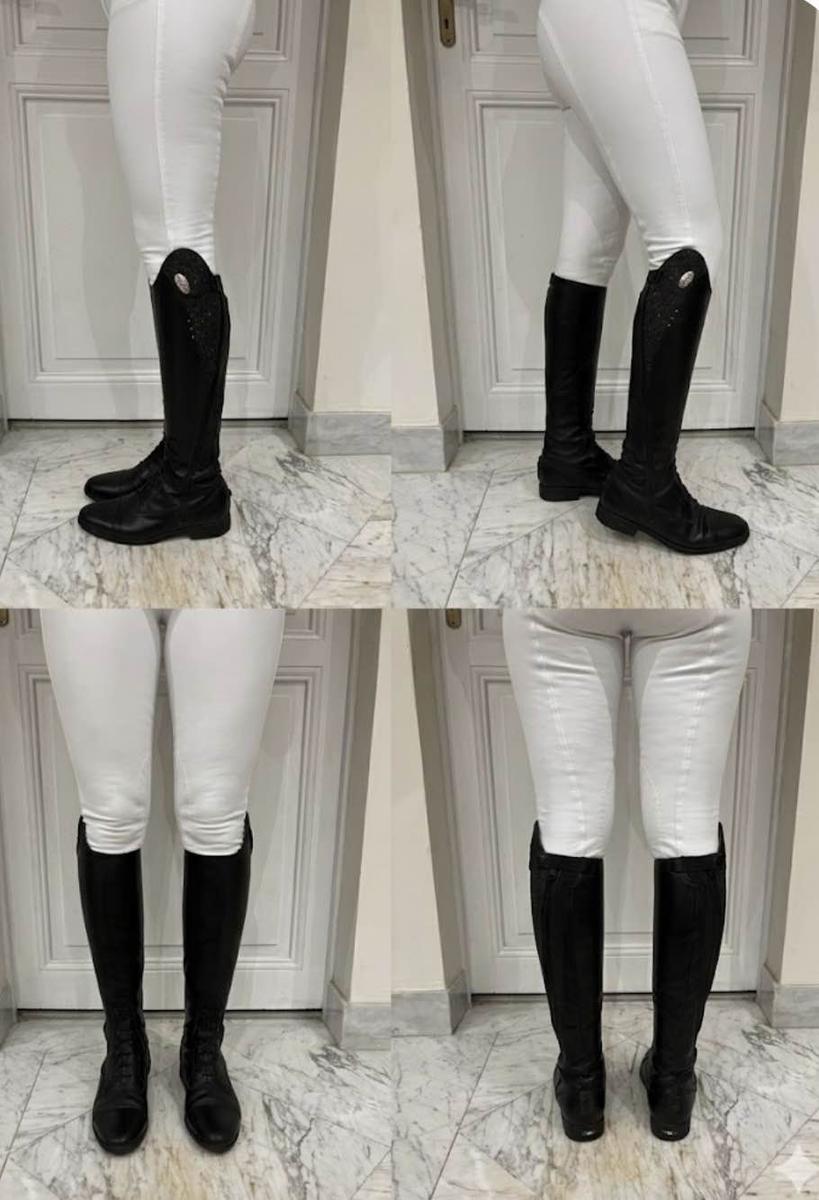 bottes d’équitation en cuir Fellini