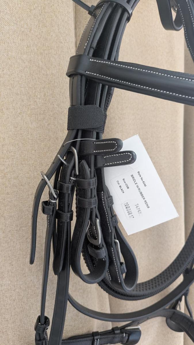 Bride cuir noir