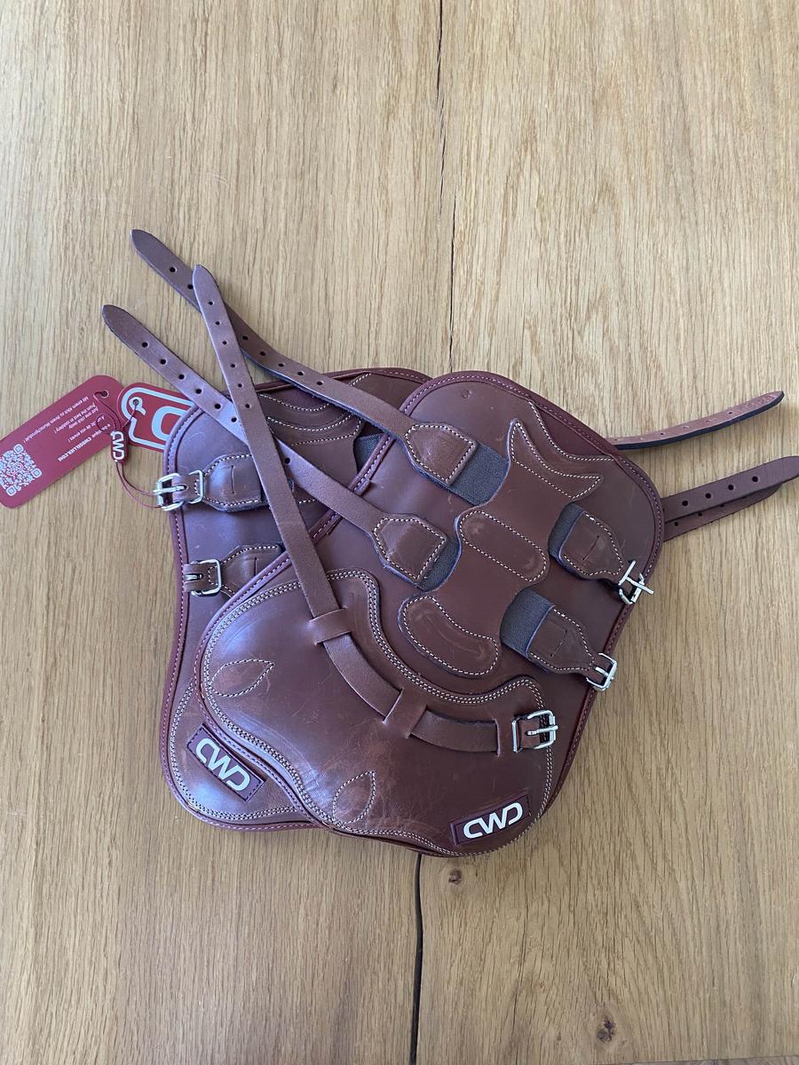 guêtre cheval cwd cuir marron