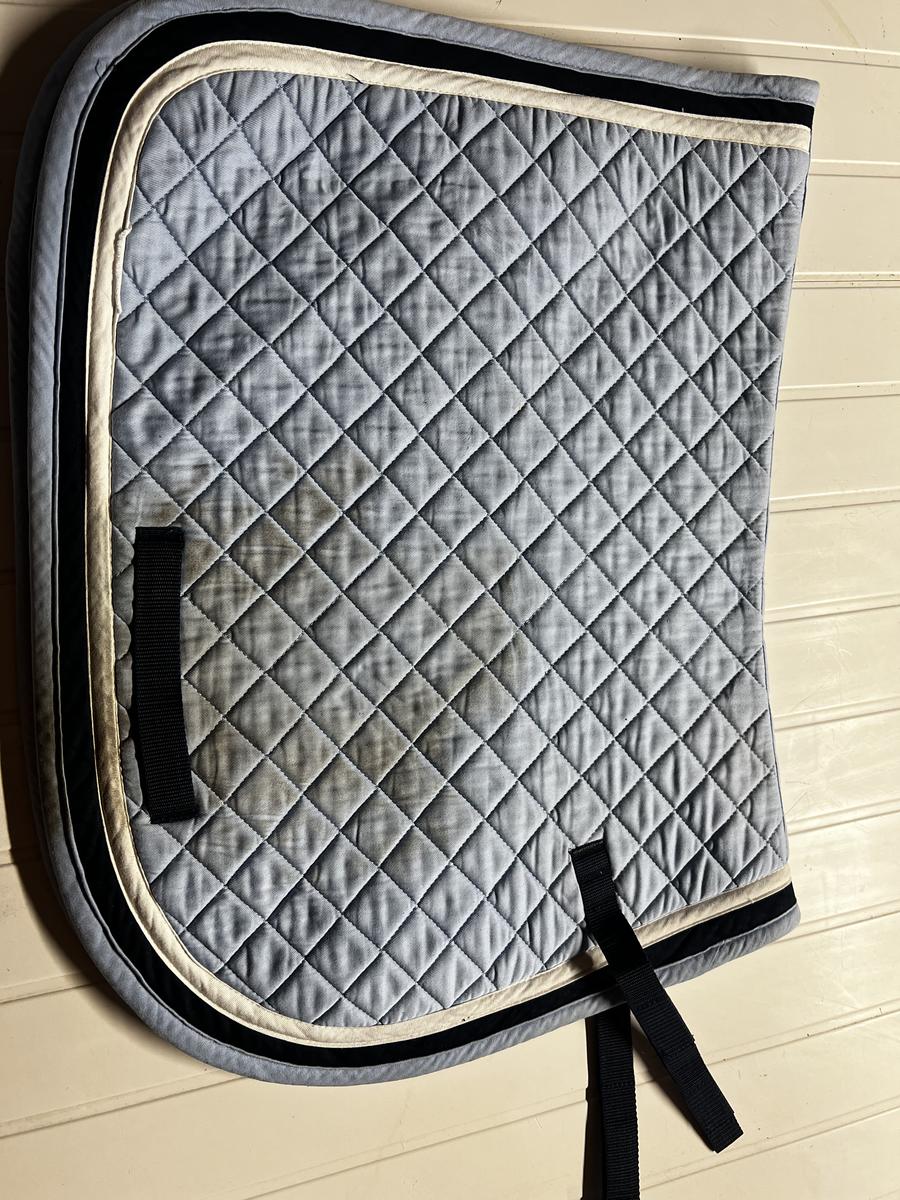 Tapis de selle bleu clair taille cheval