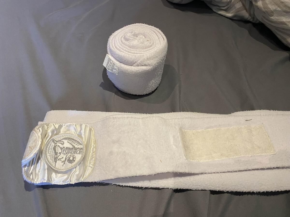 2 bandes polo blanches eskadron