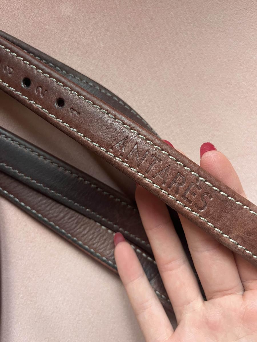 étrivières Antares doublées veau marron