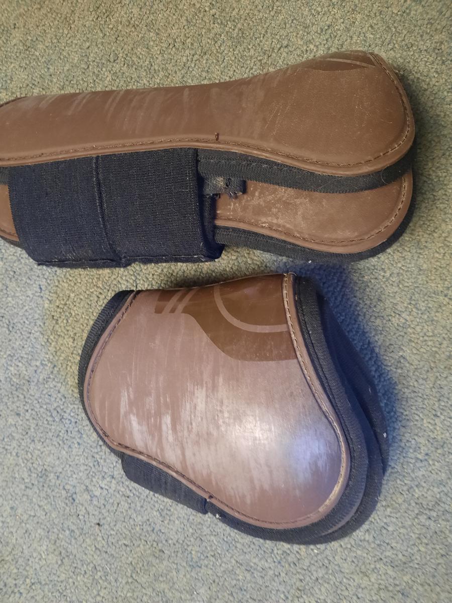 Guêtres et protèges boulets bruns Fouganza