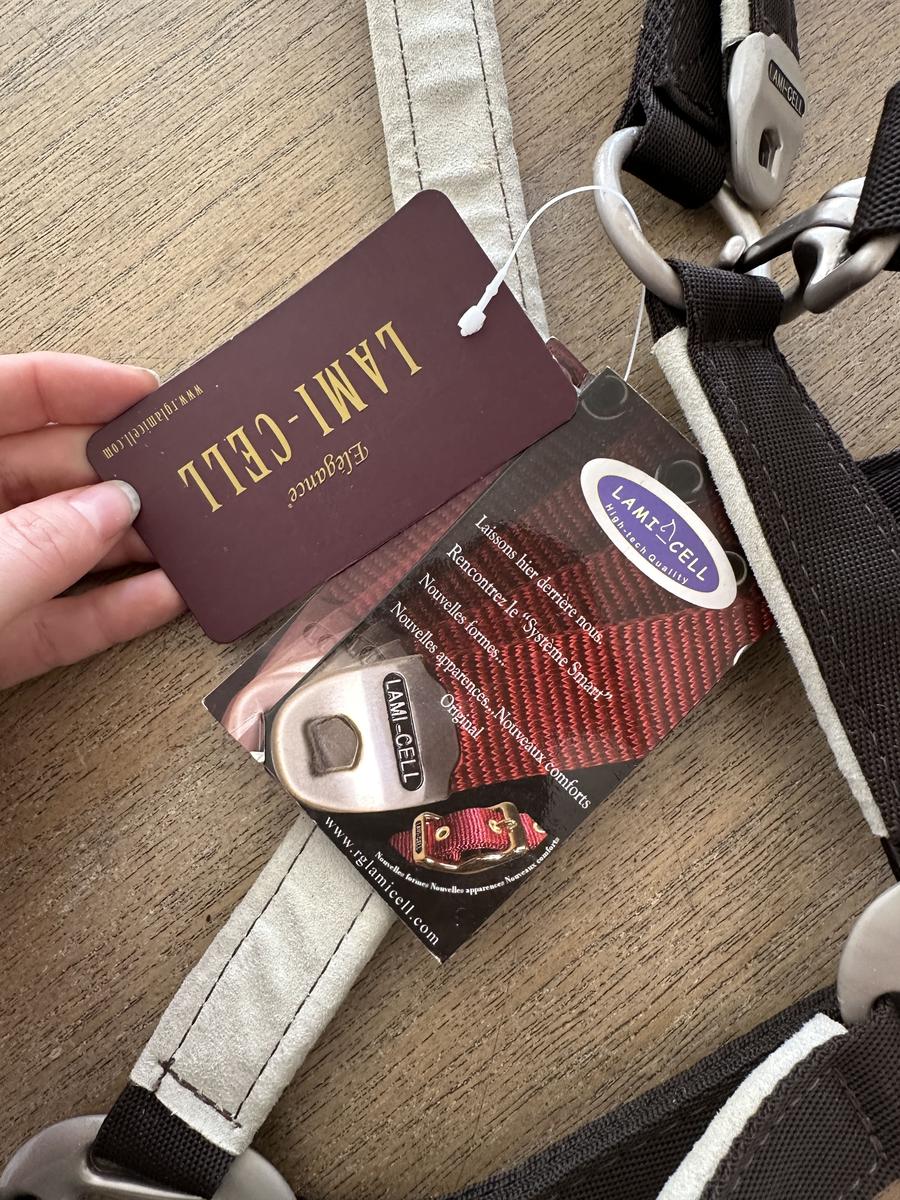 Licol Lami-Cell marron en tissu, taille poney