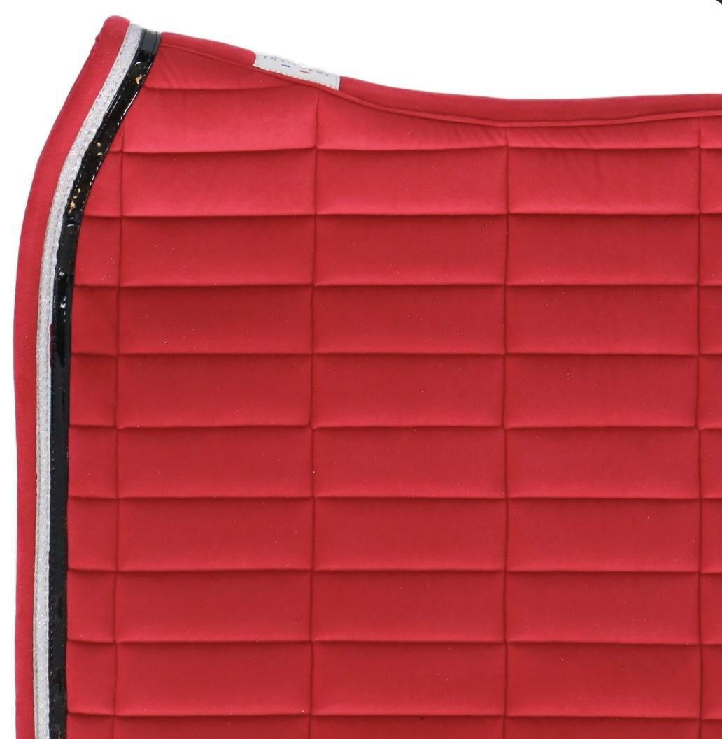 Tapis equitheme rouge en velours
