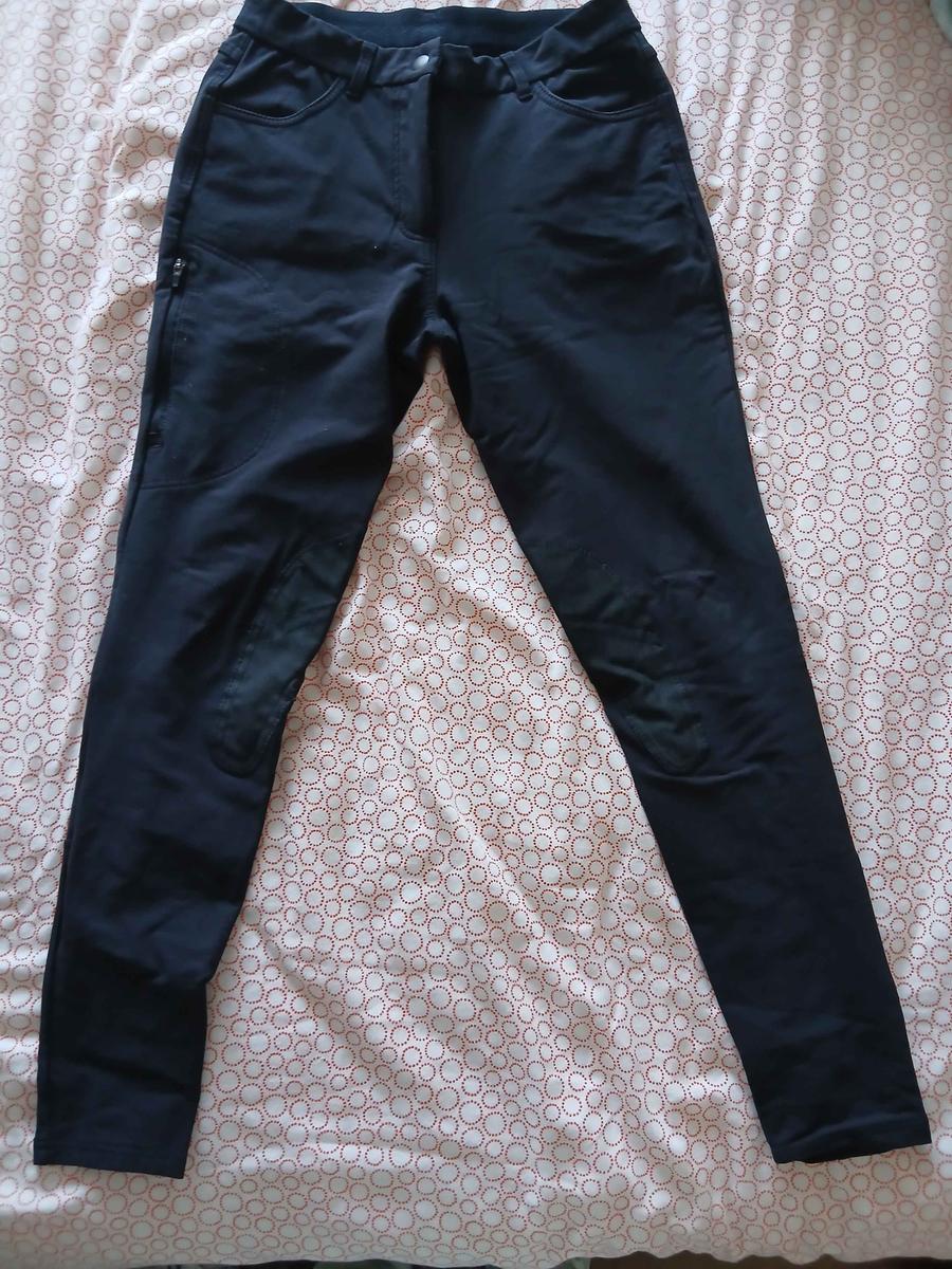 Pantalon d'équitation noir imperméable