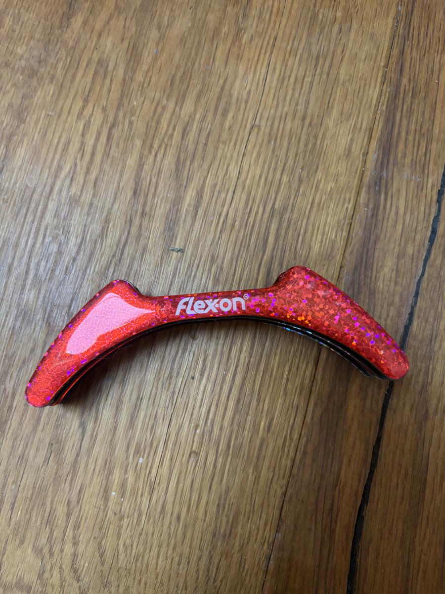 Stickers Flex-On rouges paillettes