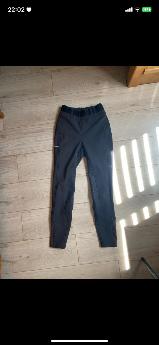 Leggings equitation marron