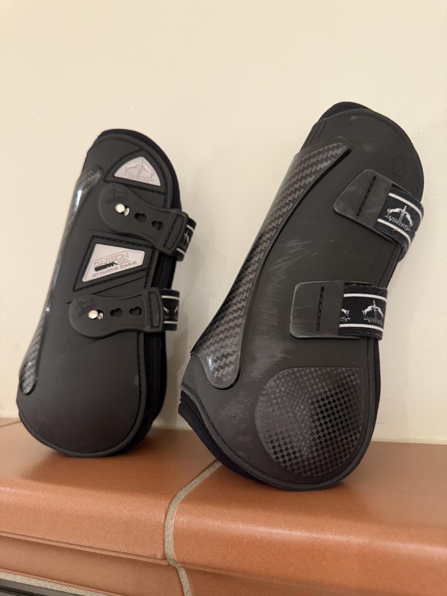 Veredus - Guêtres ouvertes Carbon Gel Noir - M