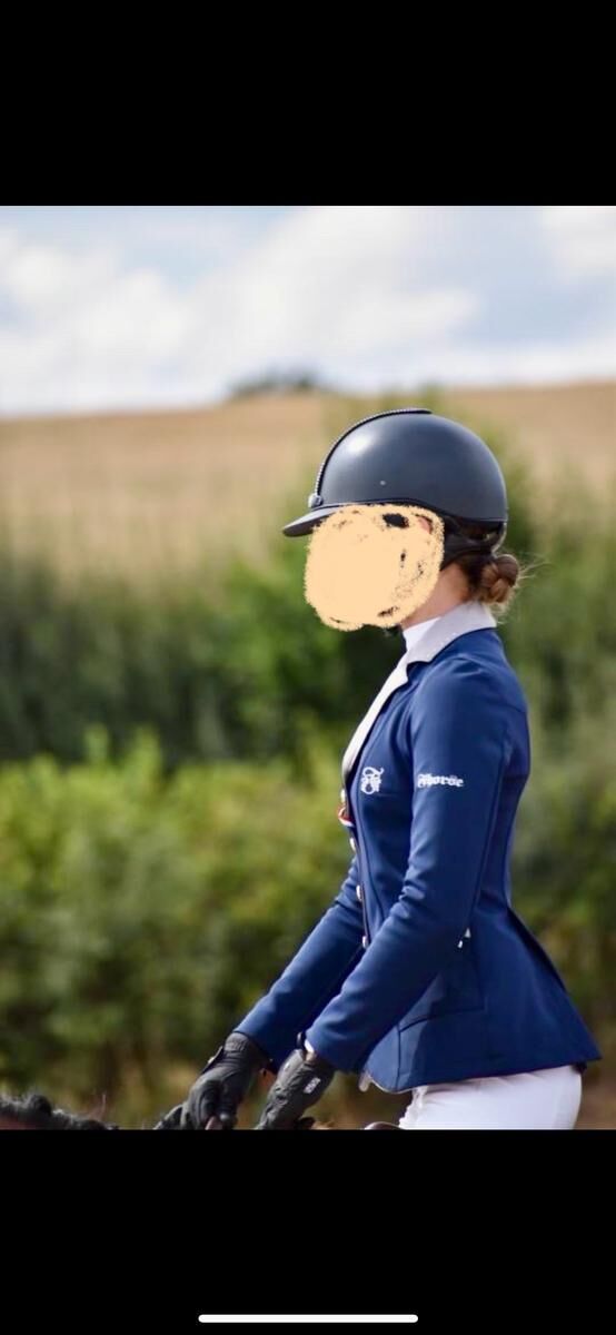Veste de concours Fhorse bleue et grise