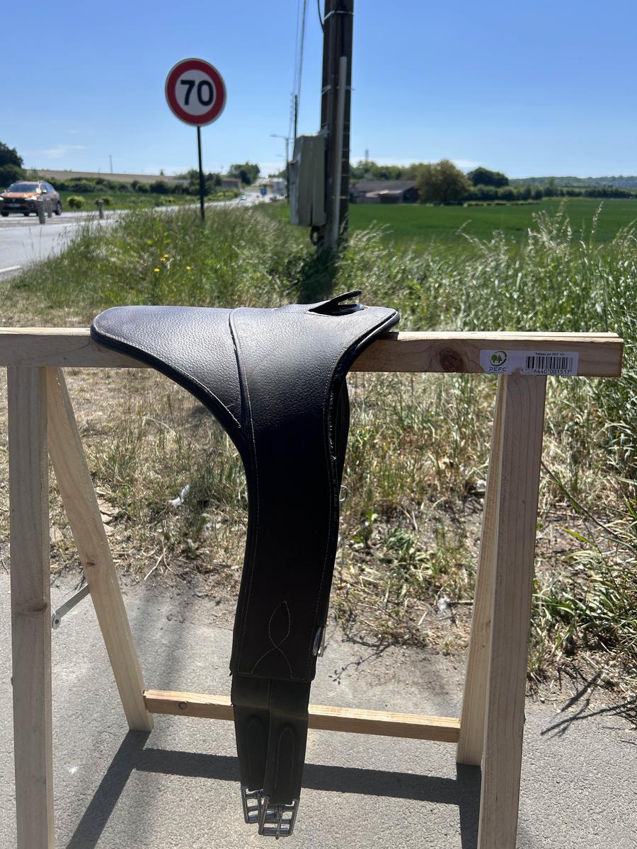 Bavette Antarès marron 120cm