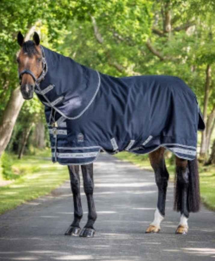 Couverture d'extérieur Lemieux Arika Storm teck 350gr couvre cou amovible taille 145 (6.6)