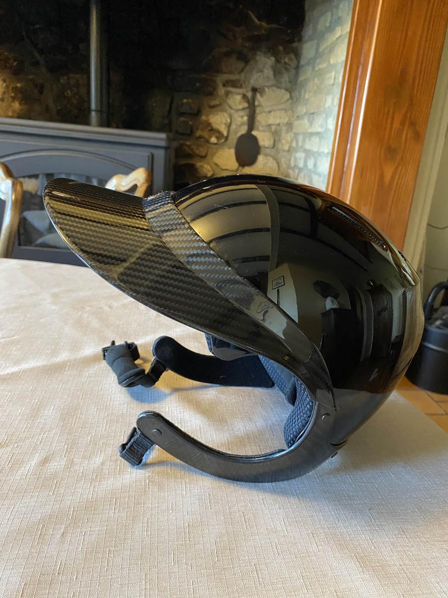 Casque gravity XP brillant Naca + visière XL carbone