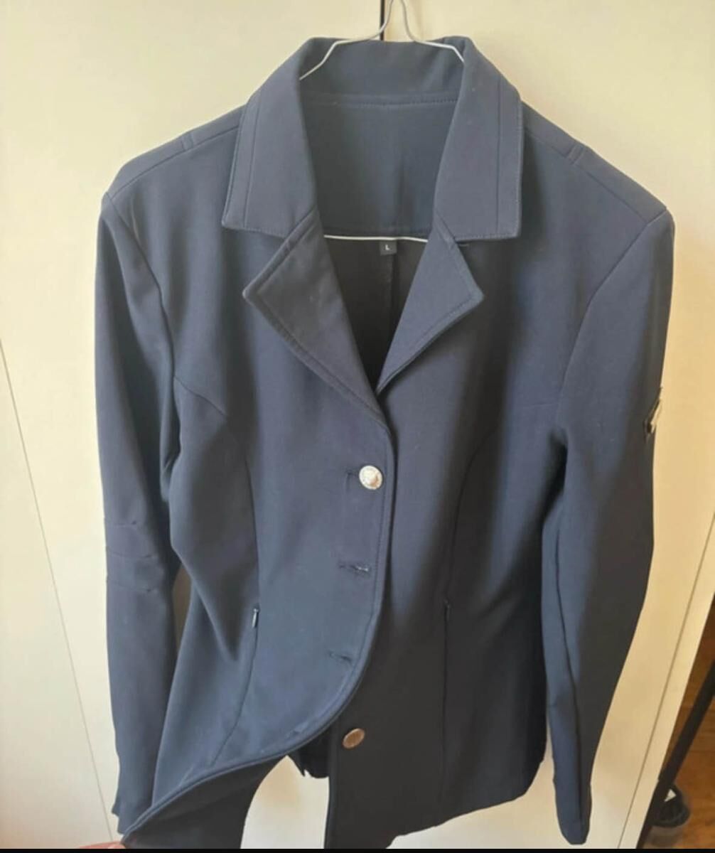 veste de concours bleue time rider taille m-L