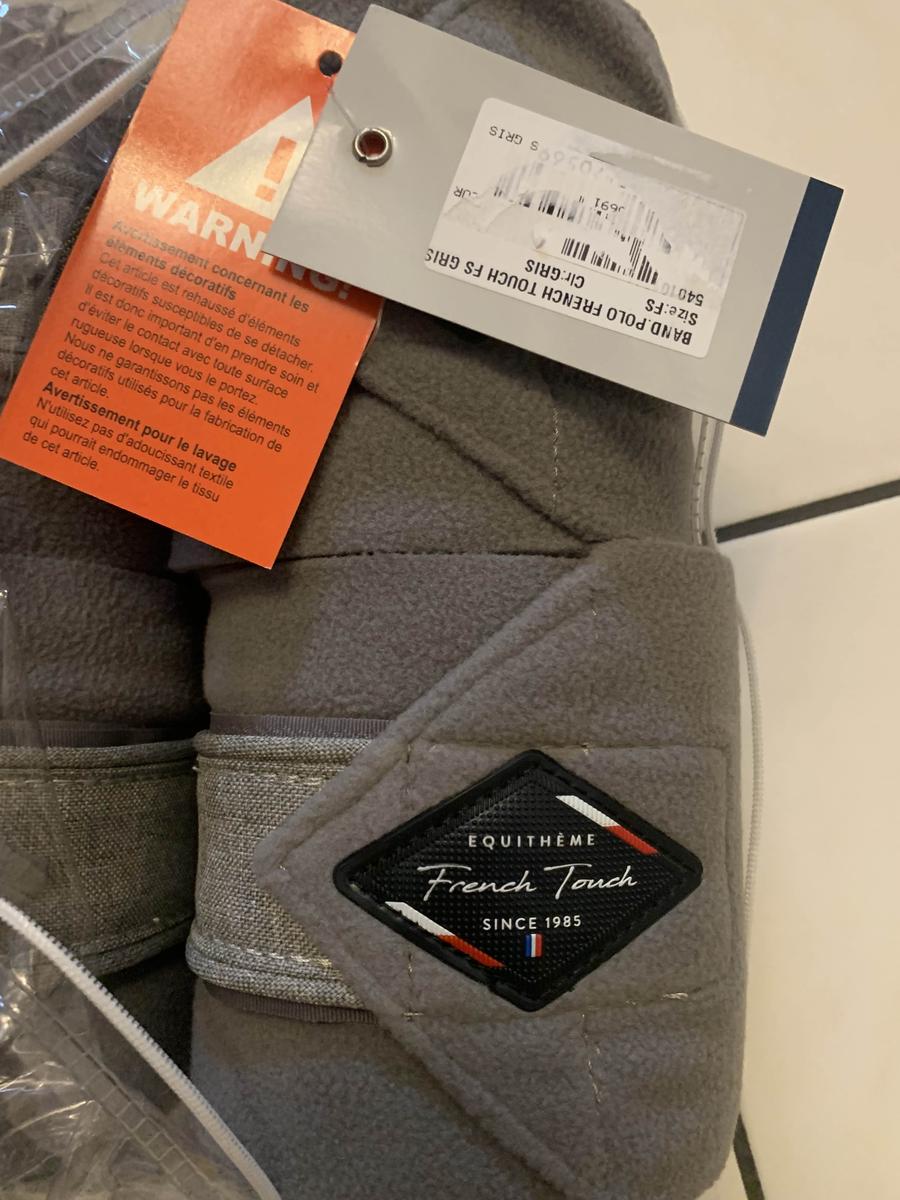 Bande de polo Equitheme grise cheval