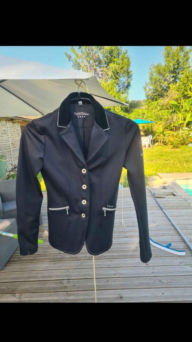 Veste de concours noire Equitheme