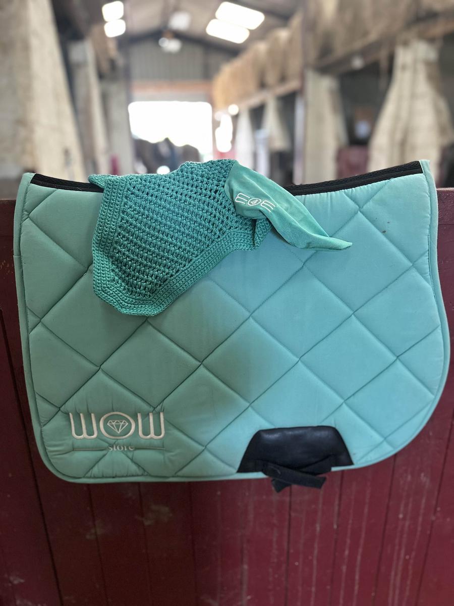 ensemble wow store bleu turquoise taille cheval