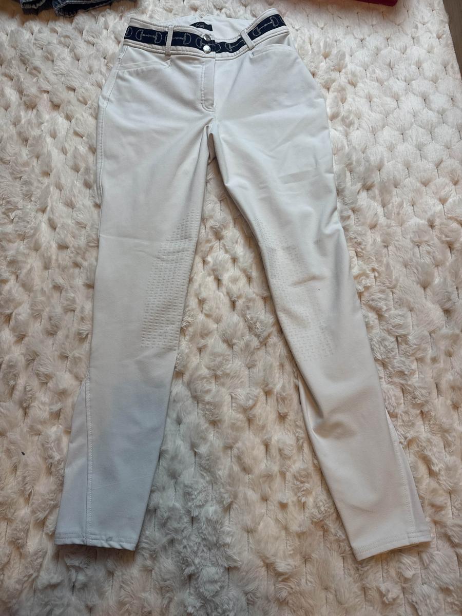 Pantalon de Concours Blanc HKM